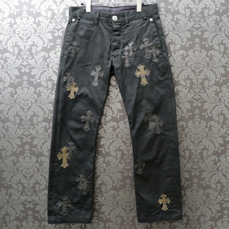 ϡġCHROMEHEARTSۡڥ᥿꡼ѥåCHINOS CEM CRS PTCH /Υѥ/ܥ/쥶/ե顼/֥å/30š12995