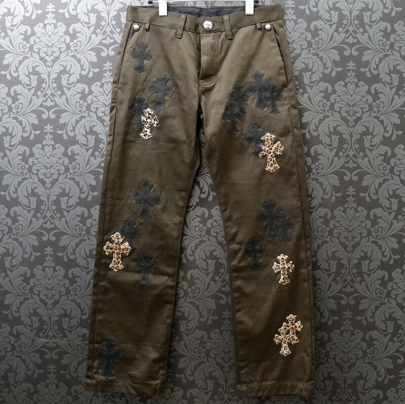 ϡġCHROMEHEARTSۡڥ᥿꡼ѥåCHINOS CEM CRS PTCH /Υѥ/ܥ/쥶/쥪ѡ/ϥ饳/֥饦/30š121232-1