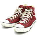 クロムハーツ【CHROMEHEARTS】コンバース×クロムハーツ/ハイカットスニーカー/スターパッチ/ダガー/レッド/27.5cm【中古】121750