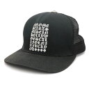 クロムハーツ【CHROMEHEARTS】ヴァーティカルロゴ/トラッカーキャップ/クロスボール/メッシュキャップ/ハリウッド/帽子/ブラック【中古】131540