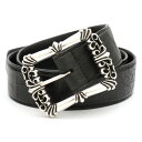 クロムハーツ【CHROMEHEARTS】【アリゲーター】フィリグリーOTJベルト / 36インチ / ブラック【中古】1335