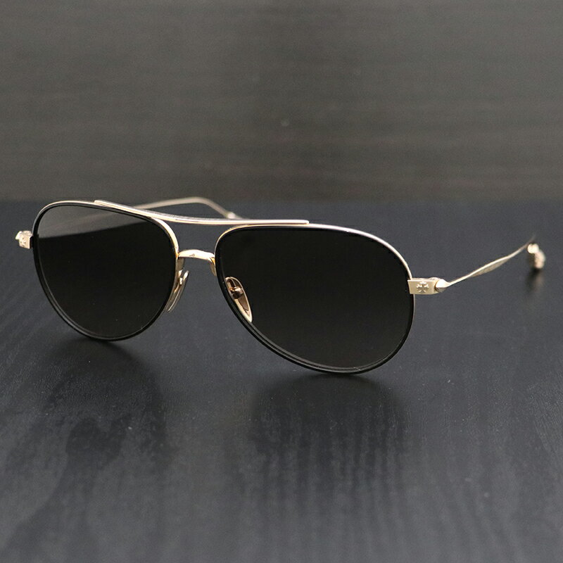 クロムハーツ【CHROMEHEARTS】 眼鏡/サングラス/BONE PRONE V/CHプラス/BK/GP/59ロ15-150 【中古】121403