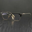 クロムハーツ【CHROMEHEARTS】【保証書付】眼鏡/メガネ /SLUNTRADICTION/クロスボール/ハーフリムスクエア/ゴールド /GP/ブラック/...
