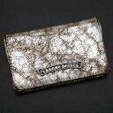 クロムハーツ【CHROMEHEARTS】【メタリックカラー】【マグネット】名刺入れ/カードケース/スクロールラベル/シルバー系【中古】9-4184