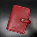 クロムハーツ【CHROMEHEARTS】【ミニ】アジェンダ/手帳カバー/プレーン/レッド【中古】111138