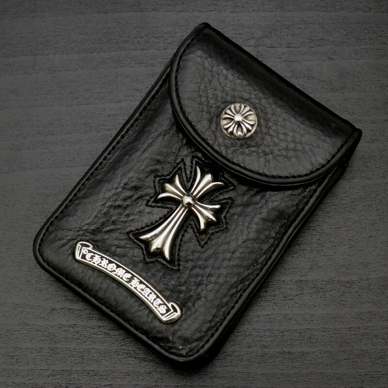 クロムハーツ【CHROMEHEARTS】シガレットケース/タバコケース/小物入れ/スモールCHクロス【中古】121428