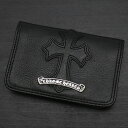 クロムハーツ【CHROMEHEARTS】セメタリークロスパッチ/名刺入れ/カードケース/スクロールラベル/グロメット【中古】131990