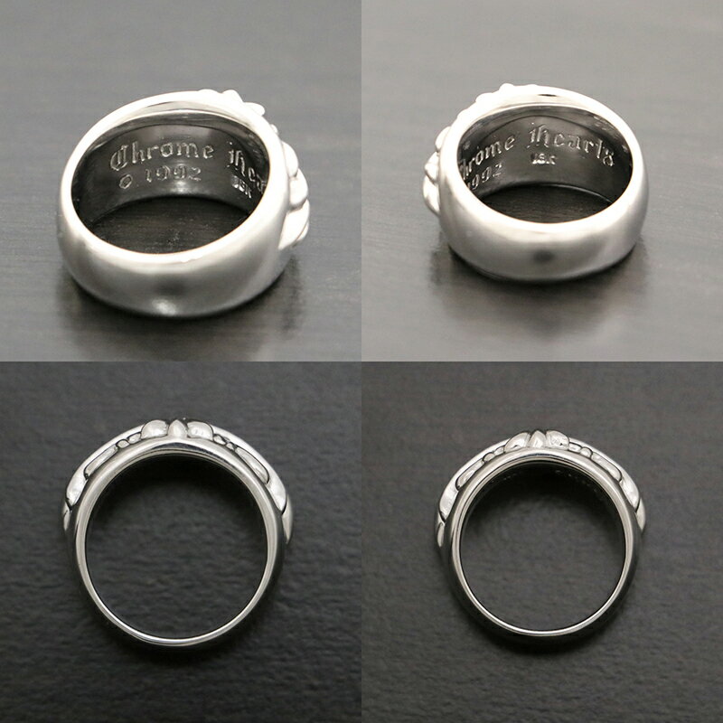 クロムハーツ【CHROMEHEARTS】【保証書付】【K18WG】【ダイヤモンド】フローラルクロスリング/19号/パヴェ/18K/28.5g【中古】102394