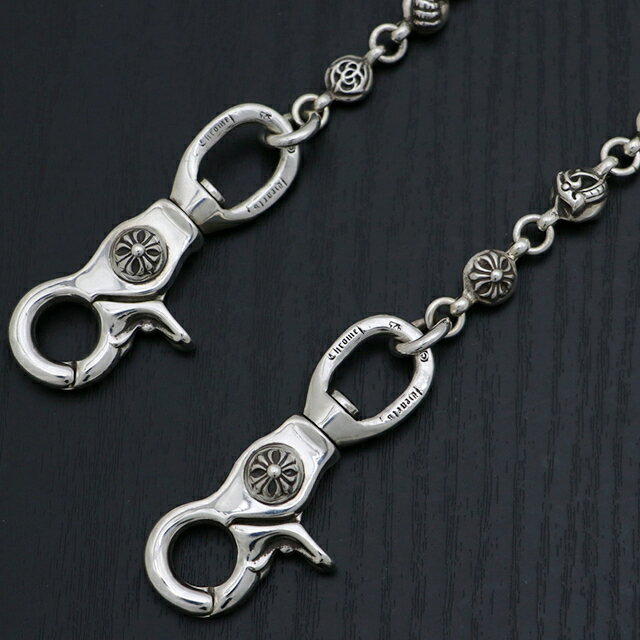 クロムハーツ【CHROMEHEARTS】【保証書付】【ショート】【＃1】マルチボール/ウォレットチェーン/2クリップ/133.9g【中古】112200