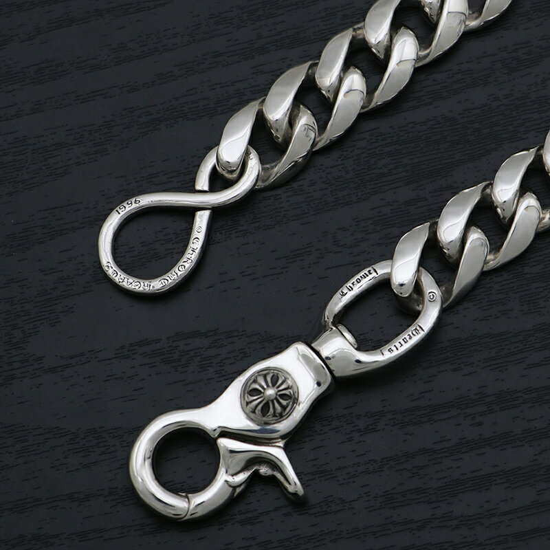 クロムハーツ【CHROMEHEARTS】【保証書付】【ショート】クラシック/ウォレットチェーン/1クリップ/170.1g【中古】12828