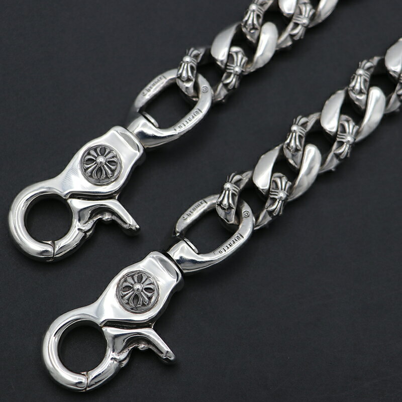 クロムハーツ【CHROMEHEARTS】【ロング】ファンシーウォレットチェーン/2クリップ/267.2g【中古】132765/132725