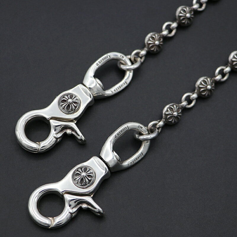 クロムハーツ【CHROMEHEARTS】【ロング】【#1】クロスボール/ウォレットチェーン/2クリップ/177.2g【中古】122284/133345/1327...