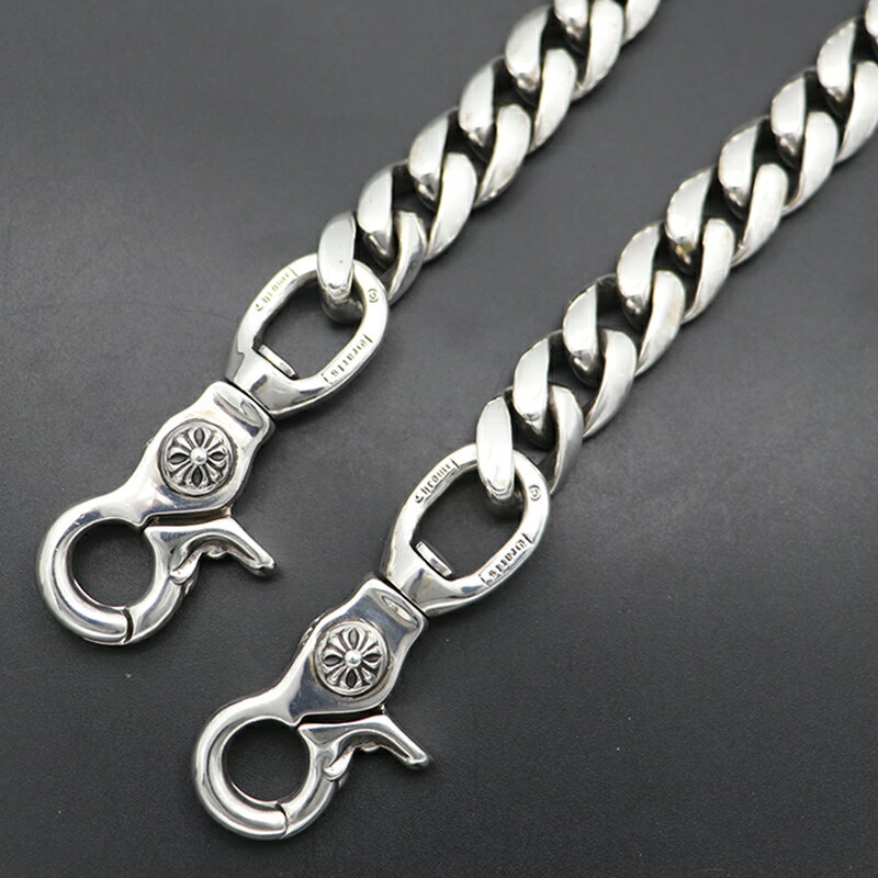 クロムハーツ【CHROMEHEARTS】【ショート】クラシック / ウォレットチェーン / 2クリップ / 206.9g【中古】14443