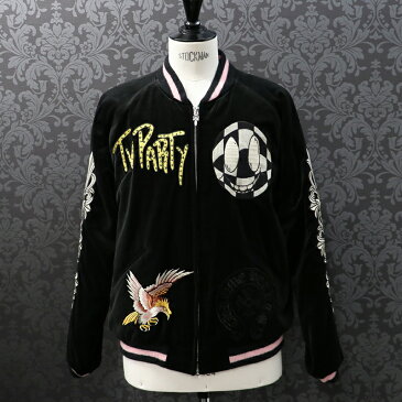 クロムハーツ×東洋【CHROMEHEARTS】【未使用品】【保証書付】【青山限定】matty boy/リバーシブルスカジャン/別珍/キルティング/TT14586/特大/XL/青山20周年【中古】19-2710