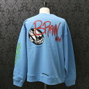 クロムハーツ【CHROMEHEARTS】PPO BRAIN NEW SWTSHRT MATTY BOYブレインニュープリントスウェット/トレーナー/XLサイズ【中古】121528(4)
