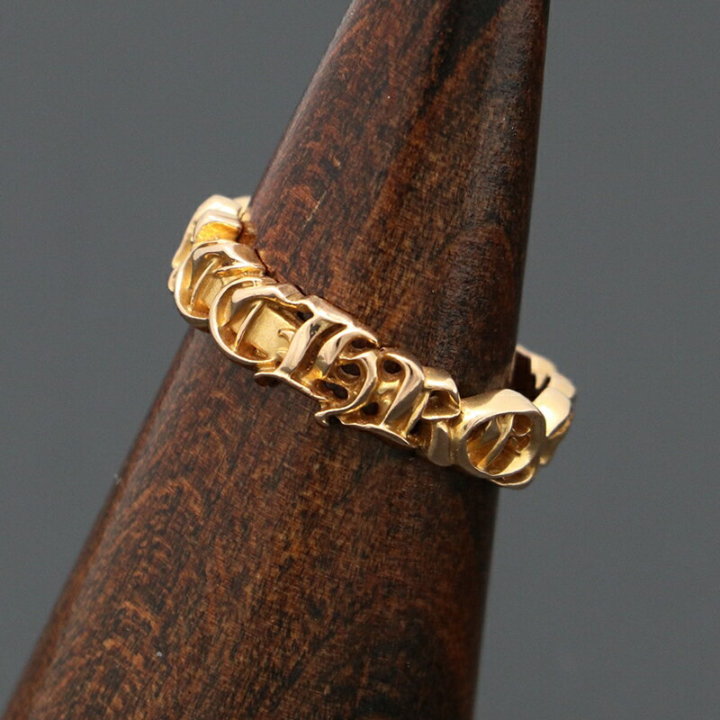 クロムハーツ【CHROMEHEARTS】【22K】 スクリプト バンドリング/ CHROME ロゴ/約18号/7.92g【中古】133078