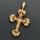 クロムハーツ【CHROMEHEARTS】【ダイヤモンド】【22K】【タイニー】フィリグリーチャーム/クロスペンダント/8.60g【中古】132732