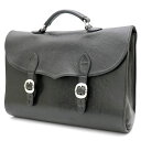 クロムハーツ【CHROMEHEARTS】ブリーフケース/ビジネスバッグ/ヘビーレザー【中古】111949-1