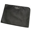 クロムハーツ【CHROMEHEARTS】クラッチバッグ/CHプラス/ポーチ/スクロールラベル/レザー/ブラック【中古】132260