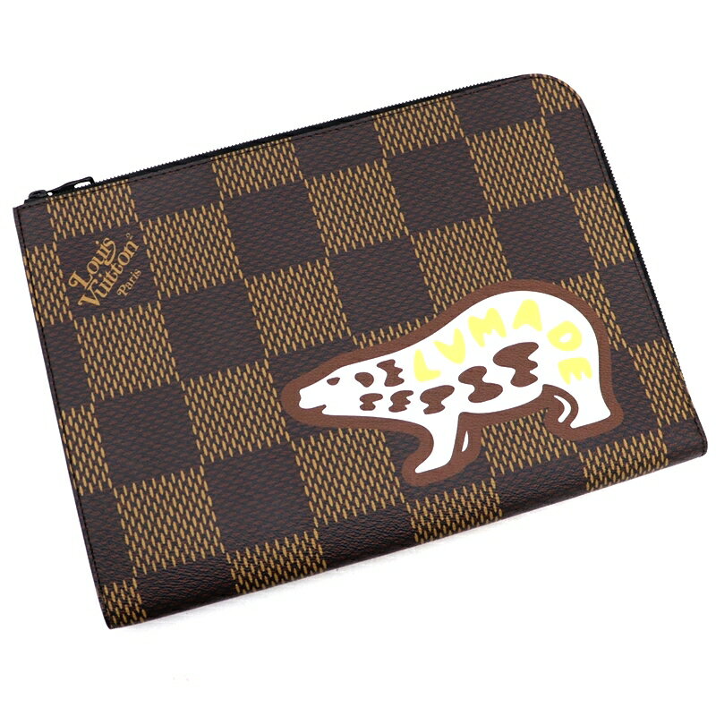 ルイヴィトン × NIGO N60390/ポシェット・ジュール/LV スクエアード コレクション/ジャイアント/ダミエ/モノグラム/クラッチバッグ/セカンドバッグ/2020年限定/ヴァージル・アブロー NIGO コラボ/TY224020-1995