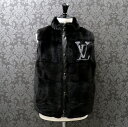 ルイヴィトン【Louis vuitton】【ラビットファー】リバーシブルダウンベスト/ダウン/ダミエ/サイズ：50【中古】121587