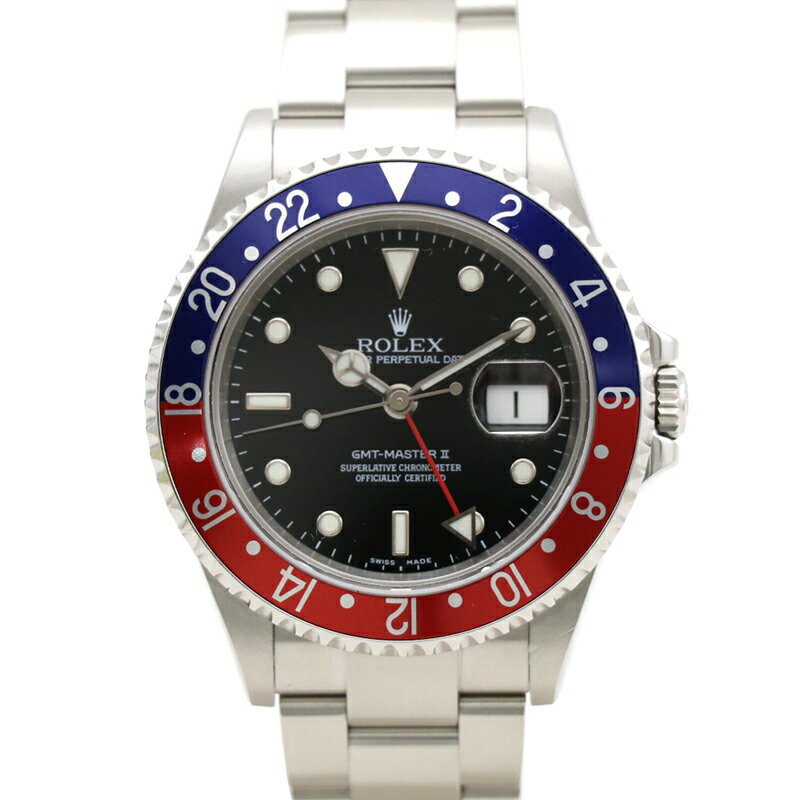 ロレックス【ROLEX】16710 / GMTマスター2 / ペプシ / 赤×青 / F番 / 自動巻き / 黒文字盤 / 時計 / WATCH 【中古】のサムネイル
