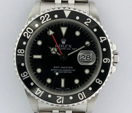 メンズ時計【中古】　ROLEX　ロレックス　　GMTマスター　16700（U番）1997年頃　オーバーホール済み【楽ギフ_包装選択】