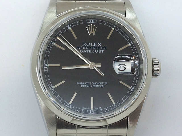 メンズ時計【中古】　ROLEX　ロレックス　オイスターパーペチュアルデイト　16200（U番）1997年頃　自動巻き【楽ギフ_包装選択】