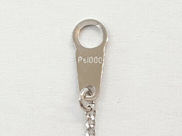 レディース【中古】 クロスネックレス Pt1000 D0.3ct プラチナ ダイヤ 約40cm 約3.4g 十字架 ペンダント【楽ギフ_包装選択】