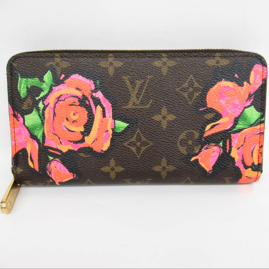 メンズレディース【中古】　LOUIS　VUITTON　ルイ ヴィトン　ジッピーウォレット　M93759　モノグラム　ローズ　ラウンドファスナー【楽ギフ_包装選択】