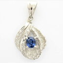 メンズ レディース【中古】 Pt900 1.03/0.118ct サファイア ペンダントトップ ペンダント ネックレス ダイヤモンド プラチナ ソーティング付き【楽ギフ_包装選択】