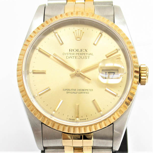 メンズ時計【中古】　ROLEX　ロレックス　デイトジャスト　16233（X番）1991年頃【楽ギフ_包装選択】