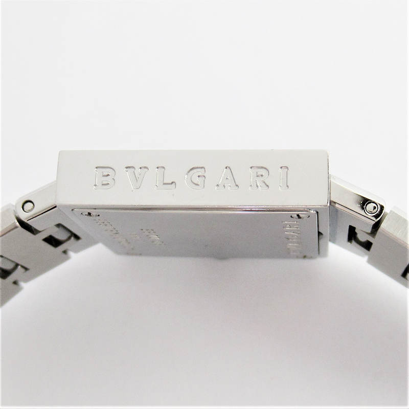 メンズ　レディース時計【中古】　BVLGARI　ブルガリ　SQ22SS　クアドラード　クォーツ　黒文字盤　ボーイズ【楽ギフ_包装選択】