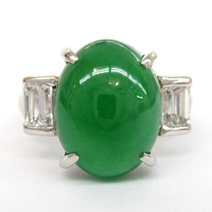 【中古】レディース 翡翠ダイヤリン...