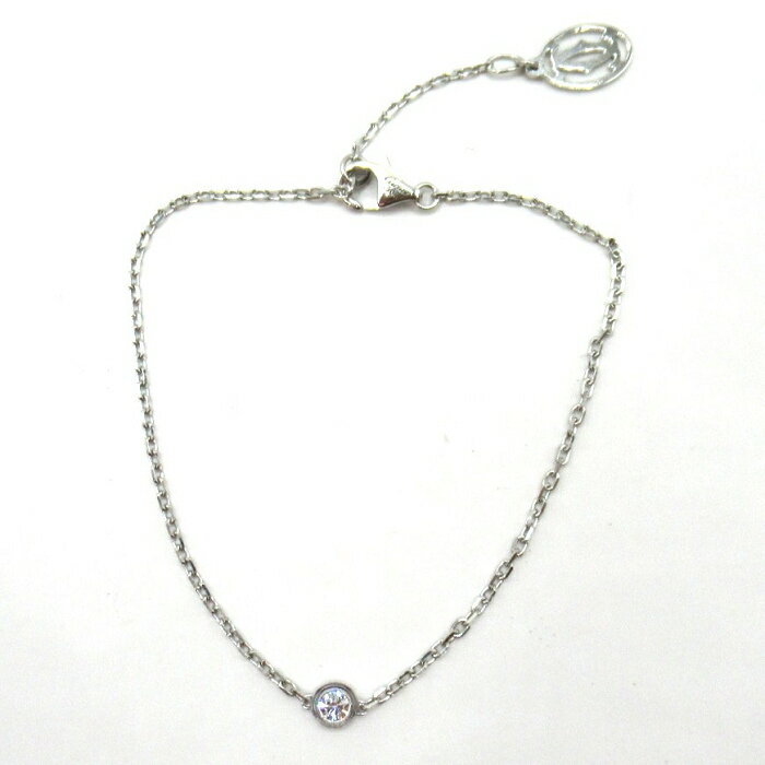 レディース【中古】　CARTIER　カルティエ　ダムールブレスレットスモールD0.1ct　K18WGダイヤモンド　..