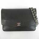 レディース【中古】 CHANEL シャネル セブルガ チェーンウォレット A46316 キャビアスキン 財布 ポシェット ショルダーバッグ【楽ギフ_包装選択】