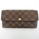 メンズ　レディース【中古】　LOUIS　VUITTON　ルイ ヴィトン　ポルトフォイユ サラ　旧型　N61734　ダミエ　二つ折り長財布【楽ギフ_包装選択】