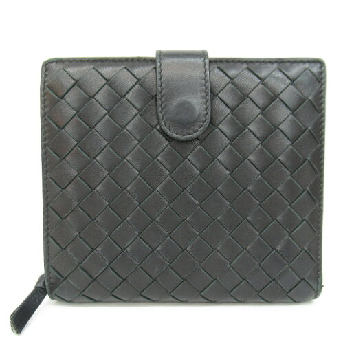 レディース【中古】 BOTTEGA VENETA ボッテガヴェネタ 121059 二つ折り財布 イントレチャート ブラック 黒系【楽ギフ_包装選択】 レディース【中古】 BOTTEGA VENETA ボッテガヴェネタ 121059 二つ折り財布 イントレチャート ブラック 黒系【楽ギフ_包装選択】