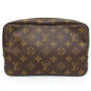 レディース【中古】　LOUIS　VUITTON　ルイ ヴィトン　トゥルーストワレット　23　M47524　モノグラム　ポーチ　セカンドバッグ　メイク　コスメ　香水　化粧品　茶色系　ブラウン系【楽ギフ_包装選択】