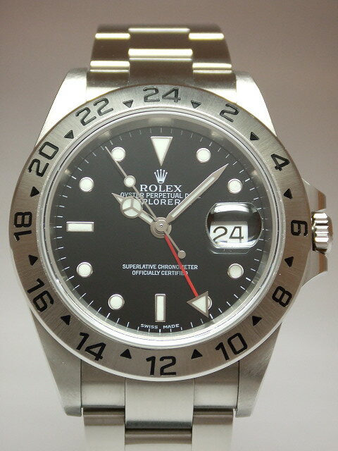 ROLEX　ロレックス　【中古】　エクスプローラー2　黒文字盤　16570（K番）USED-A