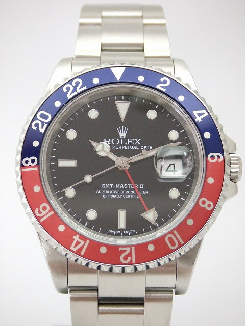 ROLEX　ロレックス　【中古】　GMTマスター2 　赤青ベゼル　(オーバーホール済み）　16710　（K番）USED-A　