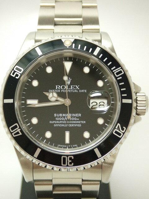 ROLEX　ロレックス　【中古】　サブマリーナデイト　16610　(新品仕上げ済み）（X番）　USED-A　