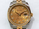 メンズ時計【中古】　ROLEX　ロレックス　デイトジャスト　10Pダイヤ　116233G　（V番）2 ...