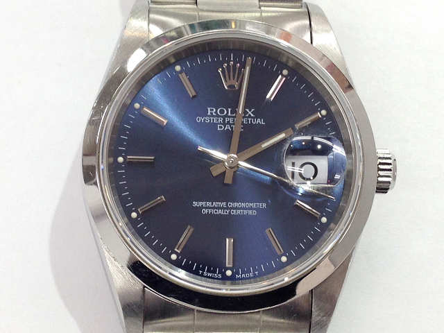 メンズ時計【中古】　ROLEX　ロレックス　オイスターパーペチュアルデイト　15200（T番）1996頃【楽ギフ_包装選択】
