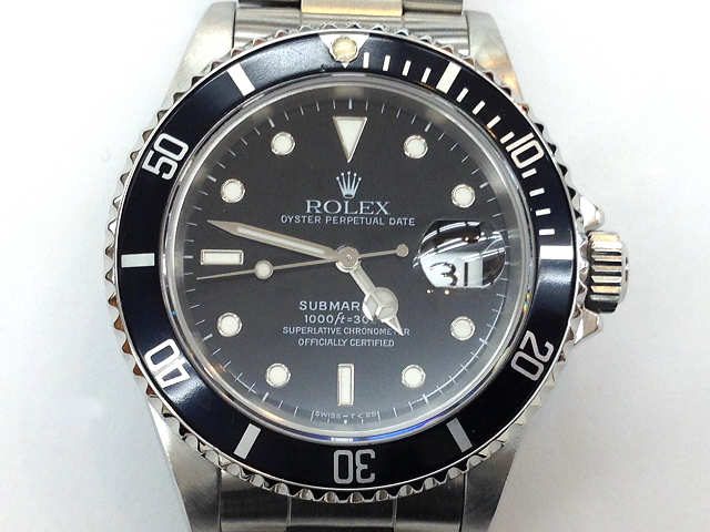 メンズ時計【中古】　ROLEX　ロレックス　サブマリーナデイト　16610（S番）1993年頃　自動巻き　オーバーホール済み　仕上げ済み【楽ギフ_包装選択】