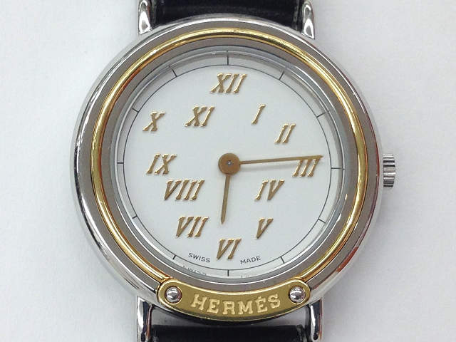 レディース時計【中古】　HERMES　エルメス　メテオール　○T刻印　クオーツ【楽ギフ_包装選択】