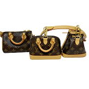 LOUIS VUITTON【ルイヴィトン】M81081 トリオ・ミニアイコン ショルダーバッグ モノグラム レディース スピーディ アルマ ノエ 【中古】 US...