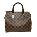 【中古】 LOUIS VUITTON ルイヴィトン N41532 スピーディ25 ダミエ パドロック ...