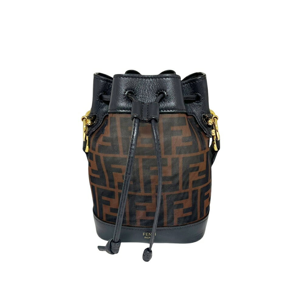 FENDI 【フェンディ】 8BS010-A8HN-199-8241 モントレゾール ミニ バッグ レディース ショルダーバッグ メッシュ ズッカ柄 ブラウン 巾着 ハンドバッグ 【中古】 USED-AB 質屋 かんてい局 加古川店 A24-2653 006のサムネイル