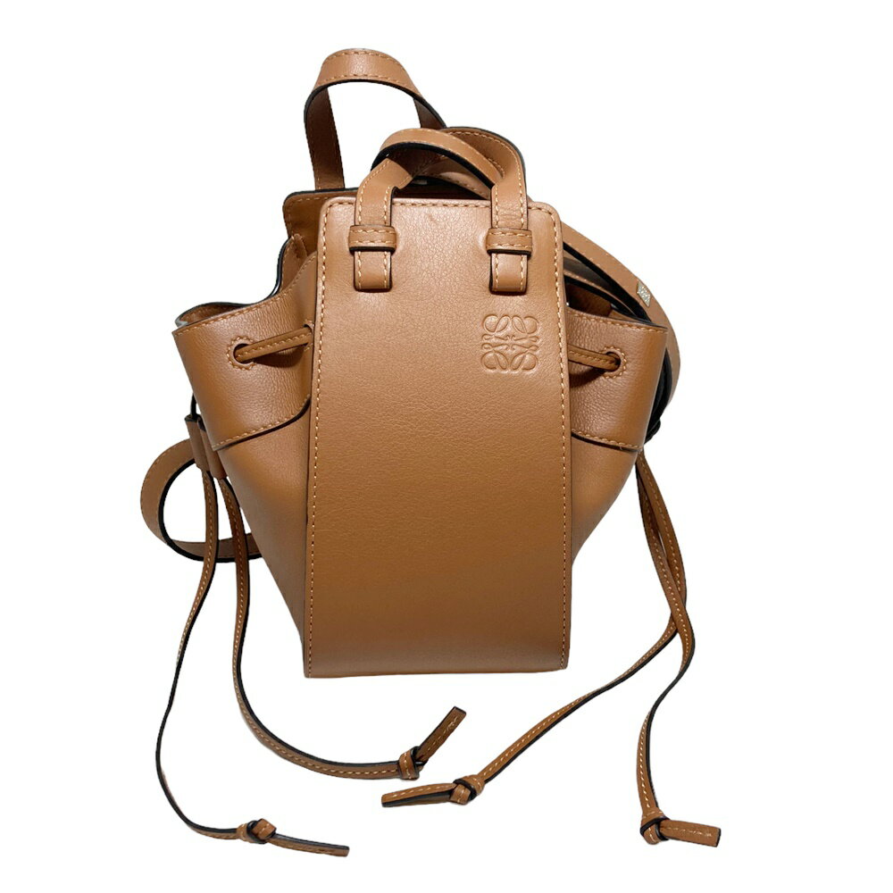 【中古】 LOEWE ロエベ ハンモックミニ タン ブラウン系 カーフスキン ハンドバッグ レディース ショルダーバッグ 2wayバッグ USED-AB 質屋 かんてい局 加古川店 A23-0136 007のサムネイル